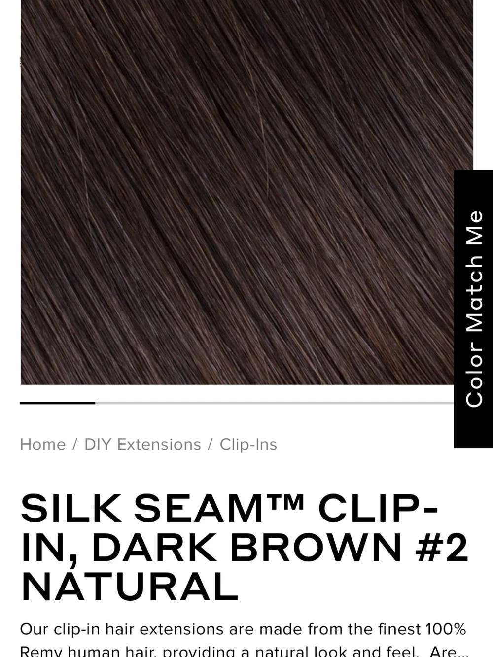 BELLAMI Dark Brown Clip-In Hair Extension